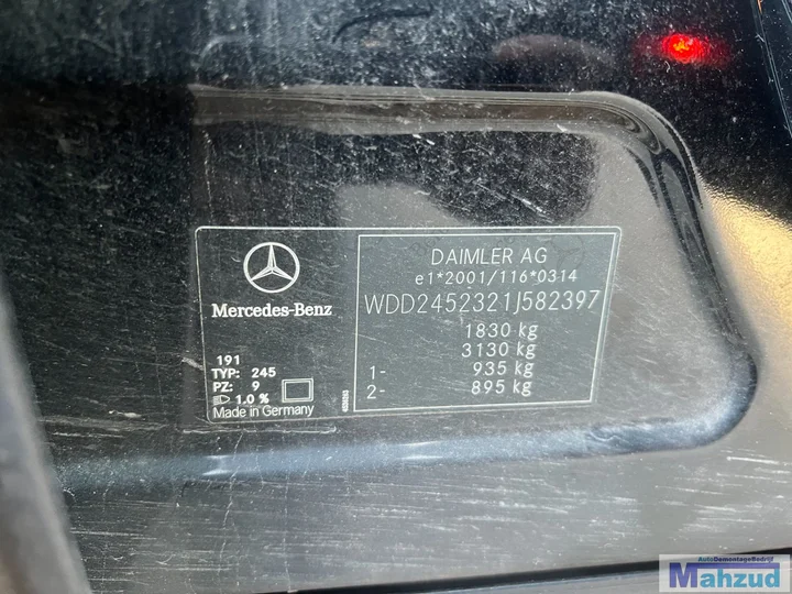2010-mercedes-b-klasse-w245-b180-zwart-191-266940-demontage-sloop — foto 31