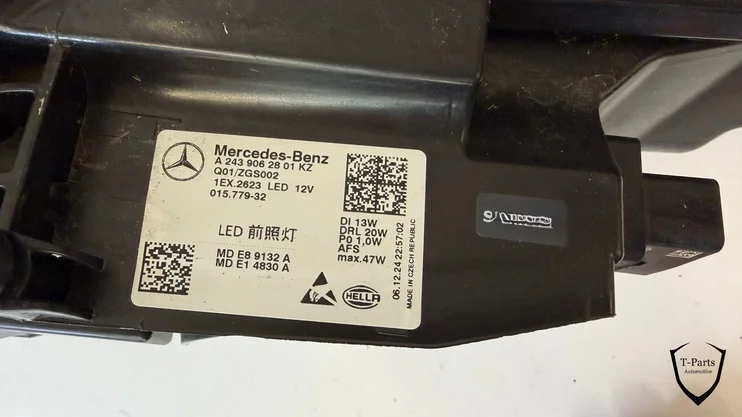 mercedes-eqa-eqb-rechts-koplamp-243-w243-led-a2439062701-lamp-x — foto 13
