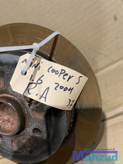 mini-cooper-s-r53-rechts-achter-wiellager-met-nieuwe-schijf — foto 2