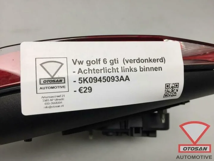 vw-golf-6-gti-smoke-achterlicht-links-binnen-5k0945093aa — foto 2