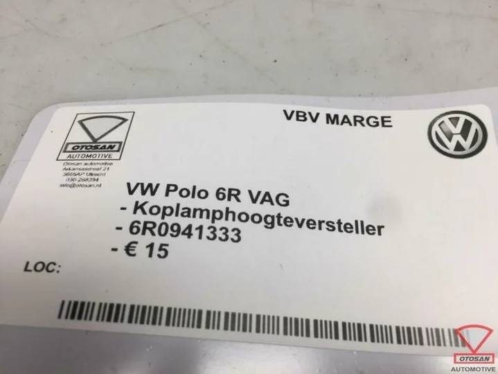 vw-polo-6r-vag-koplamphoogte-versteller-schakelaar-6r0941333 — foto 2