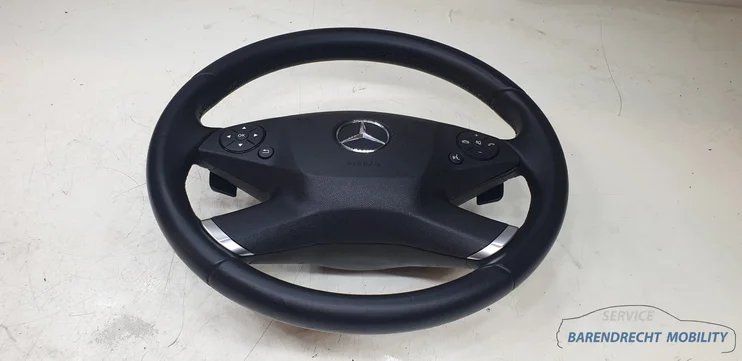 4spaaks-stuurwiel-mercedes-w207-w212-e-klasse-zwart-stuurwielbediening-flippers-airbag-origineel-gebruikt-2009-2014 — foto 7