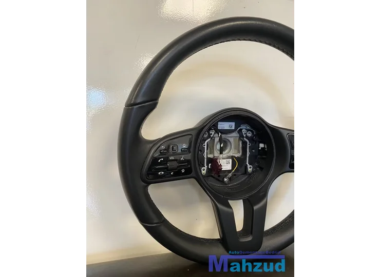 mercedes-a-klasse-w177-zwart-leer-stuurwiel-stuur-2018