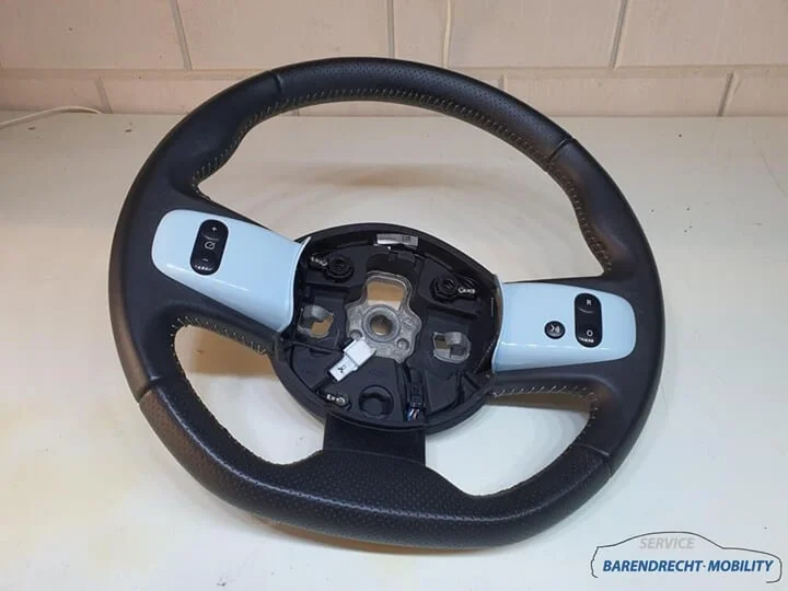 stuurwiel-renault-twingo-iii-3-leer-leder-zwart-blauw-geperforeerd-afgevlakt-484001757r-2014-2020 — foto 2