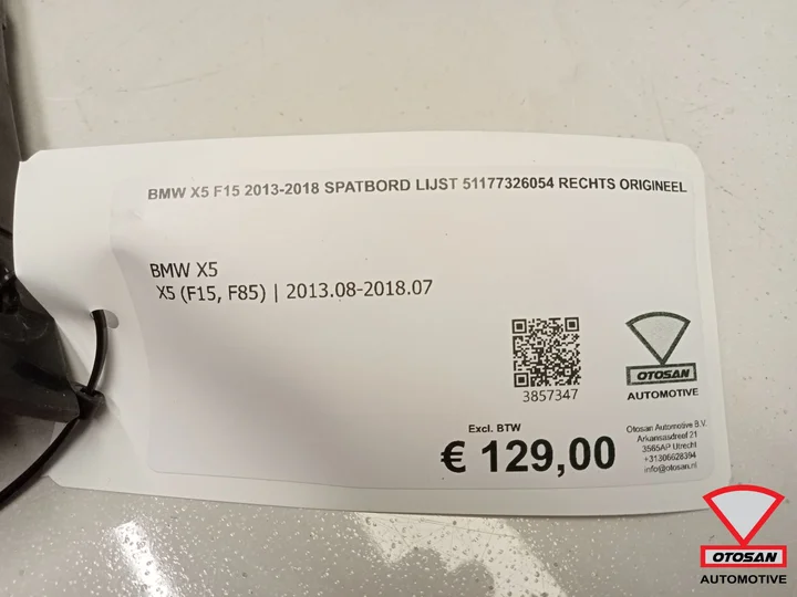 bmw-x5-f15-20132018-spatbord-lijst-51177326054-rechts-origineel — foto 5