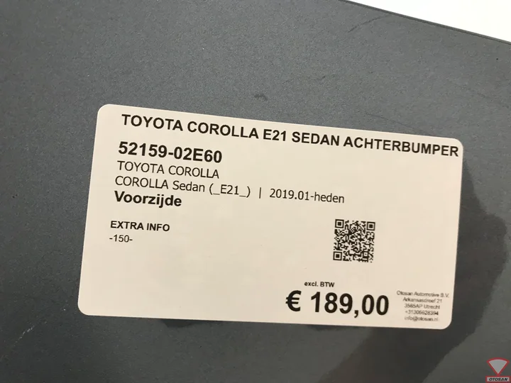 toyota-corolla-e21-sedan-achterbumper-bumper-4xpdc-origineel! — foto 4