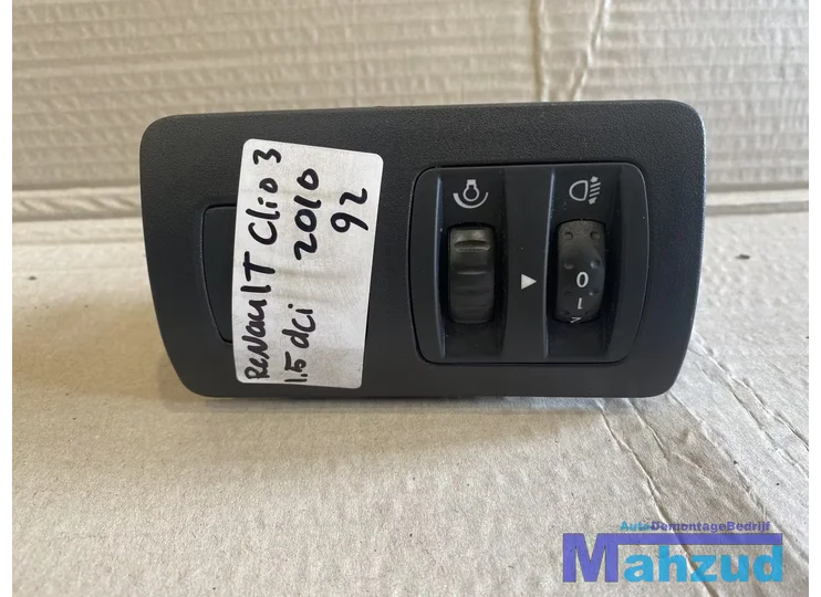 RENAULT CLIO 3 Koplampregeling koplamp hoogte schakelaar