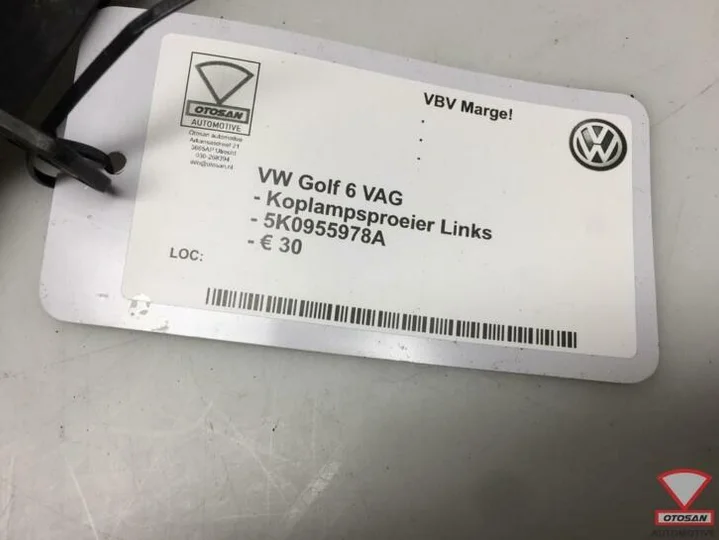 vw-golf-6-vag-koplampsproeier-links-5k0955978a — foto 2