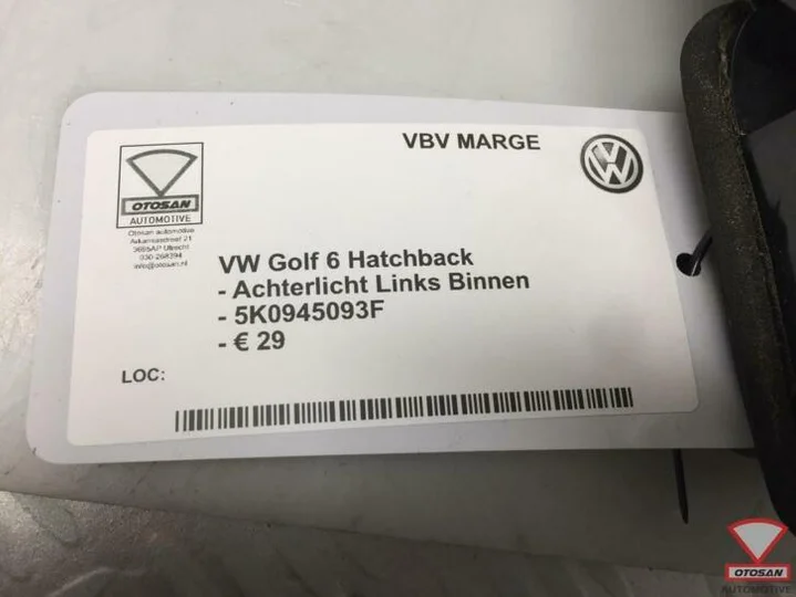 vw-golf-6-achterlicht-links-binnen-5k0945093f — foto 2