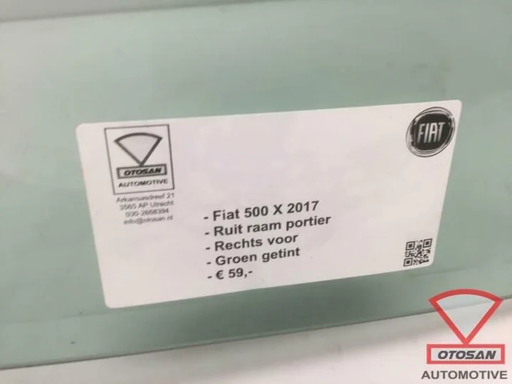 fiat-500-x-2017-ruit-raam-portier-rechts-voor-groen-getint — foto 3