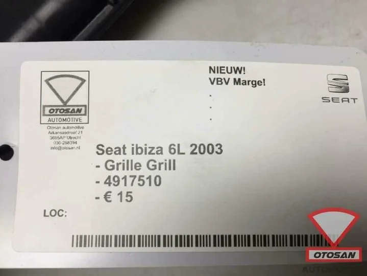 seat-ibiza-6l-2003-grille-grill-nieuw!-4917510 — foto 3