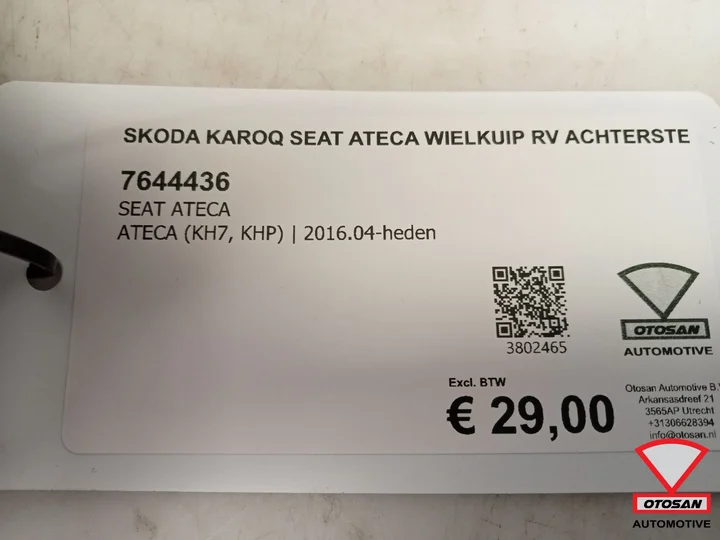 skoda-karoq-seat-ateca-wielkuip-modderkuip-rechts-voor-achterste-deel-nieuw — foto 3