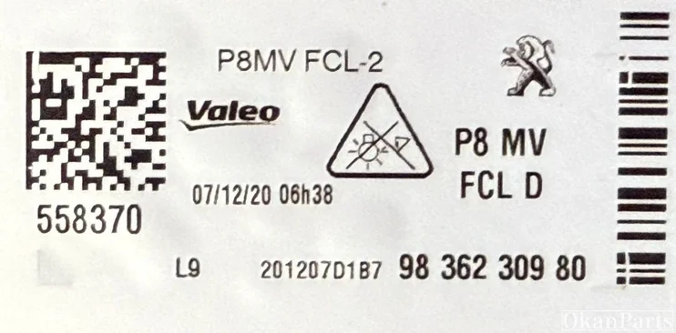 peugeot-3008-5008-ii-led-dagrijverlichting-rechts-9836230980 — foto 3
