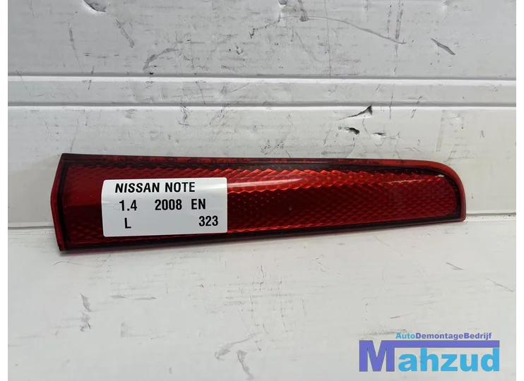NISSAN NOTE links achter achterlicht reflector boven 2005-2012