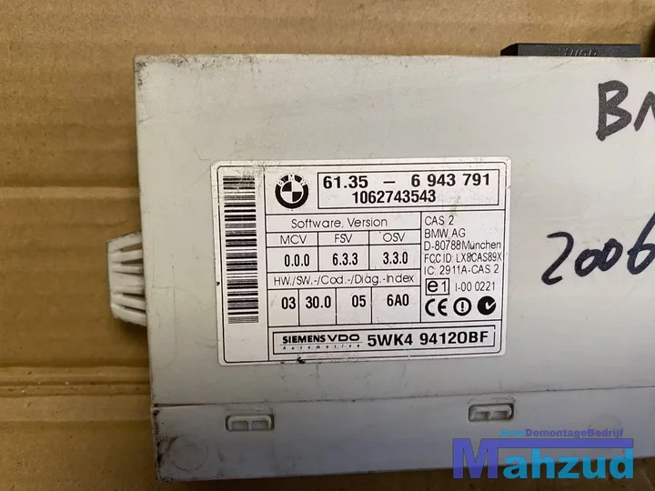 bmw-e87-e90-e91-bcm-sam-module-6943791-61356943791 — foto 2