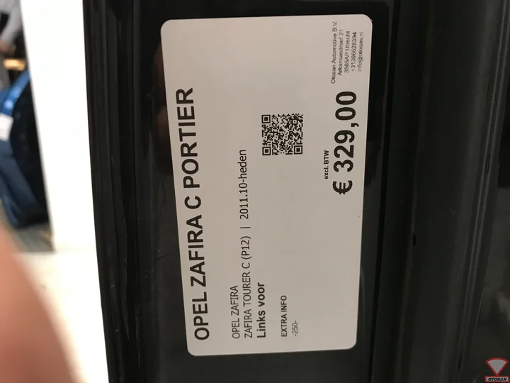 opel-zafira-c-2011+-portier-deur-links-voor-origineel! — foto 3