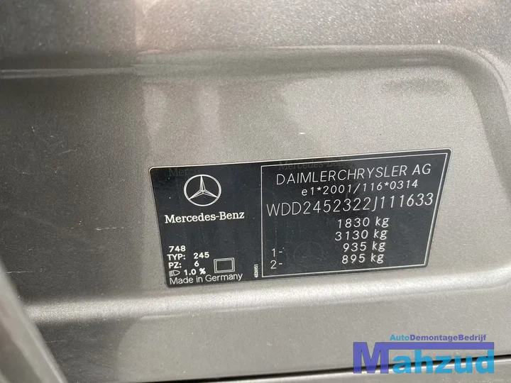 2006-mercedes-b-klasse-w245-b170-17-onderdelen-demontage — foto 19