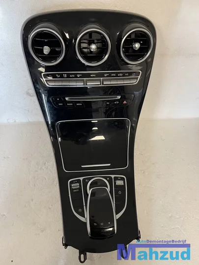 mercedes-cklasse-w205-zwart-glans-middenconsole-compleet-20132019