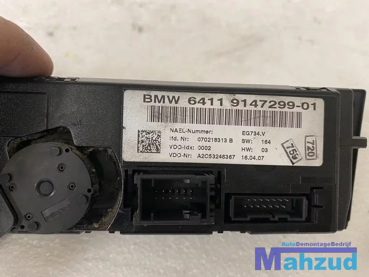 bmw-1-3-serie-e90-e91-e81-e87-kachel-climate-controle-bedieningspaneel — foto 3