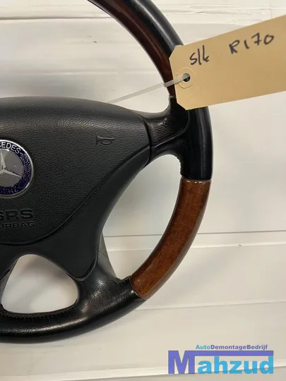 mercedes-slk-r170-hout-stuurwiel-stuur-met-airbag-9604 — foto 4