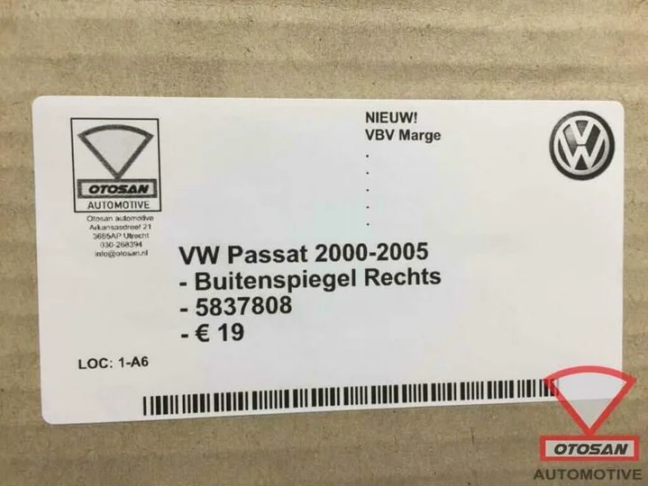 vw-passat-2000-2005-buitenspiegel-spiegel-rechts-elekt.-nieu — foto 3