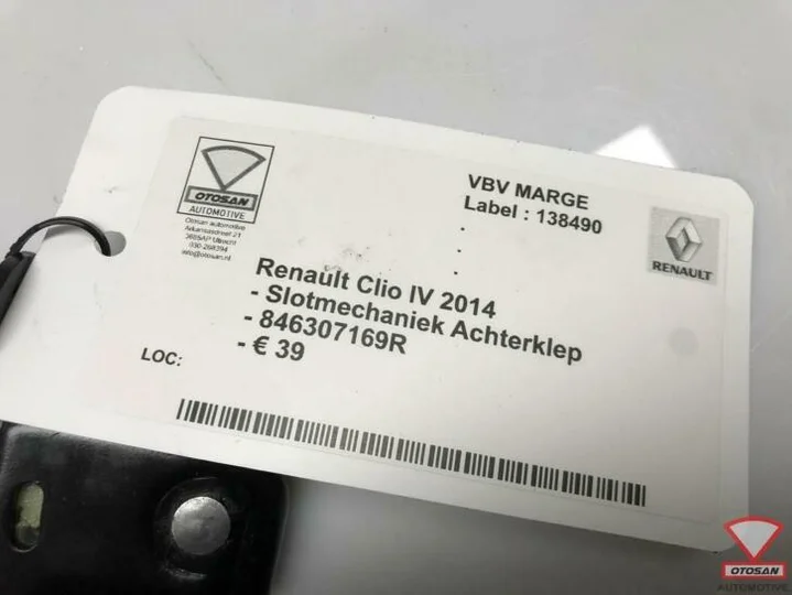 renault-clio-iv-2014-slotmechaniek-achterklep-846307169r — foto 2