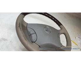 houten-stuurwiel-w220-s-klasse-mercedes-cl-w215-leer-leder-beige-grijs-bruin-hout-airbag-origineel-gebruikt-1998-2005 — foto 6