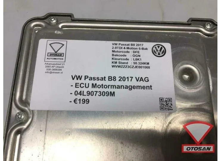 VW Passat B8 2017 VAG ECU Motormanagement 04L907309M