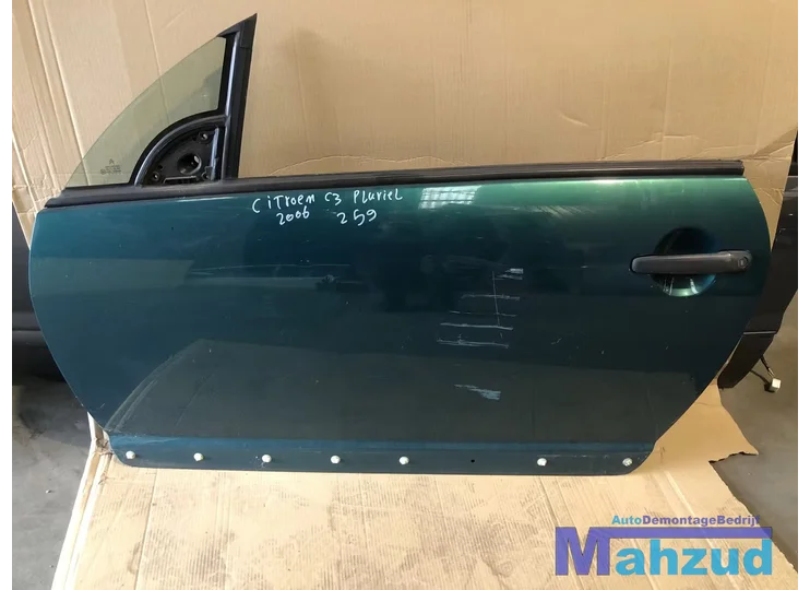 Citroën C3 pluriel groen KRZD linker links deur portier