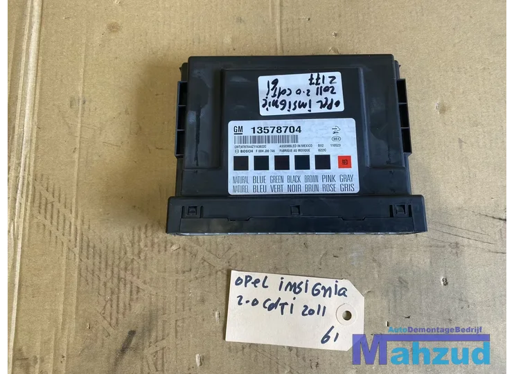 OPEL INSIGNIA A Body controle module 13578704