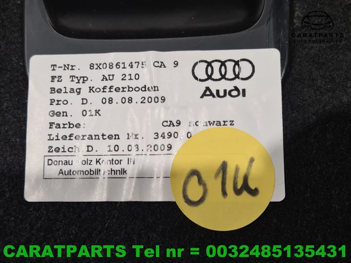 8x0861475-audi-a1-kofferbakmat-a1-vloermat-a1-8x-laadvloer — foto 9