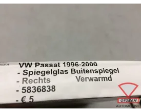 vw-passat-1996-2000-spiegelglas-spiegel-glas-rechts-verwarmd — foto 4