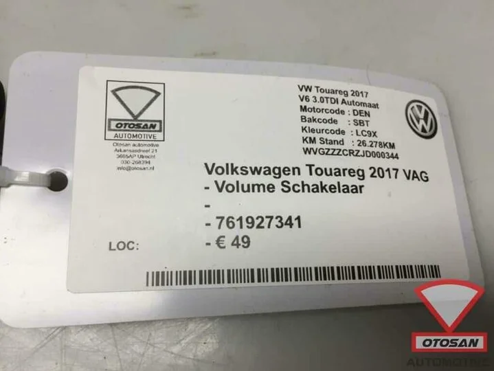 vw-touareg-2017-multi-media-volume-schakelaar-761927341 — foto 2