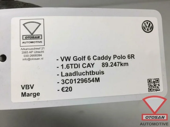 vw-golf-6-caddy-polo-6r-vag-laadluchtbuis-1.6tdi-3c0129654m — foto 2