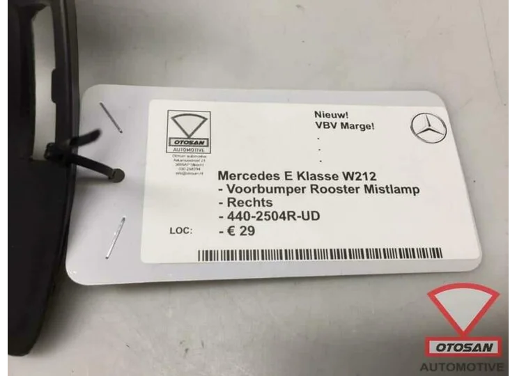 Mercedes E Klasse W212 Voorbumper Rooster Rechts Nieuw! 440-