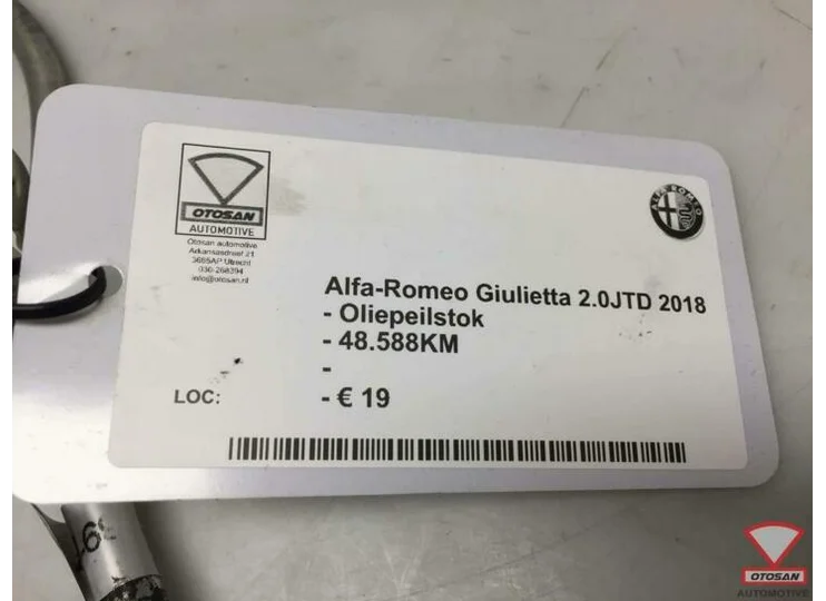 Alfa Romeo Giulietta 18 2.0JTD Oliepeilstok Olie Peilstok