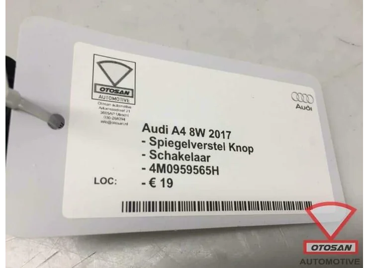 Audi A4 8W VAG Spiegelverstel Knop Schakelaar 4M0959565H