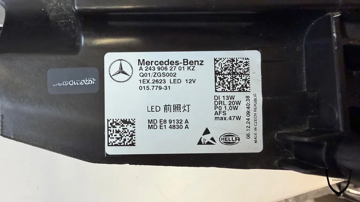 mercedes-eqa-eqb-rechts-koplamp-243-w243-led-a2439062701-lamp-x — foto 7