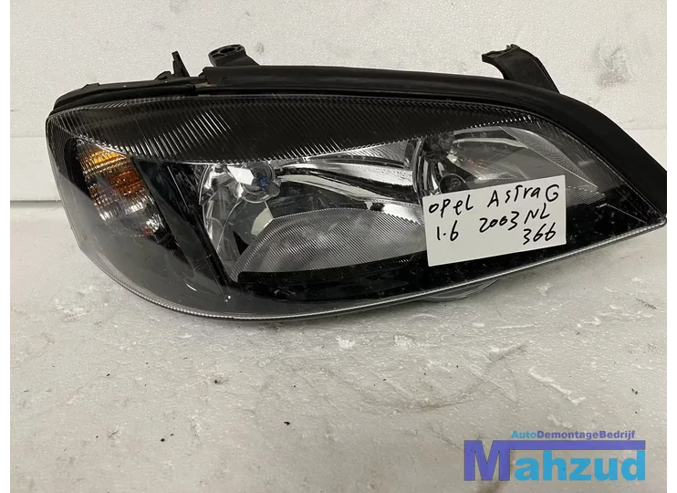 OPEL ASTRA G Rechts koplamp zwart 1998-2005