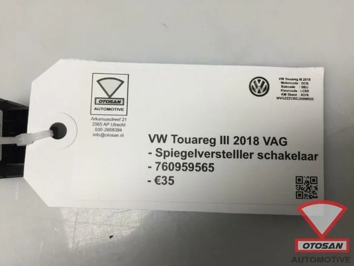 vw-touareg-2018-spiegelversteller-schakelaar-760959565 — foto 2