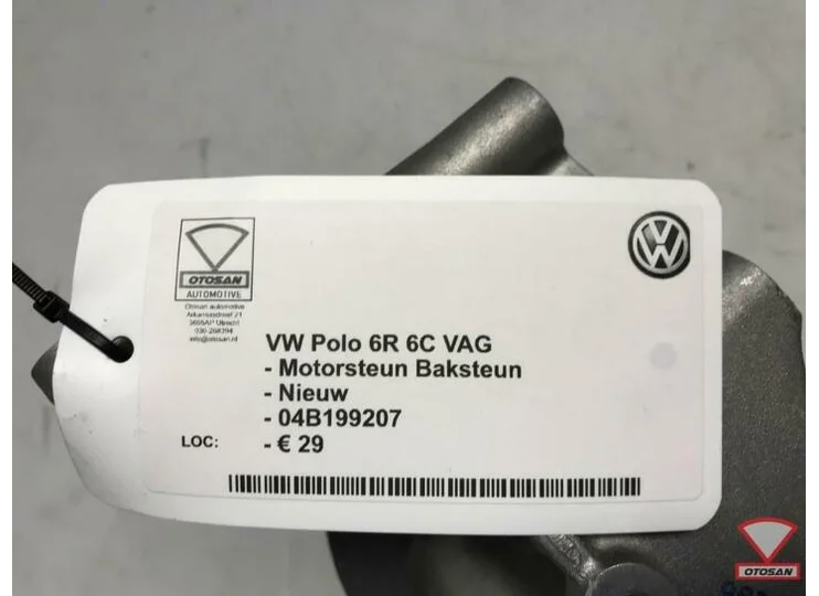 VW Polo 6R 6C VAG Motorsteun Baksteun Nieuw! 04B199207