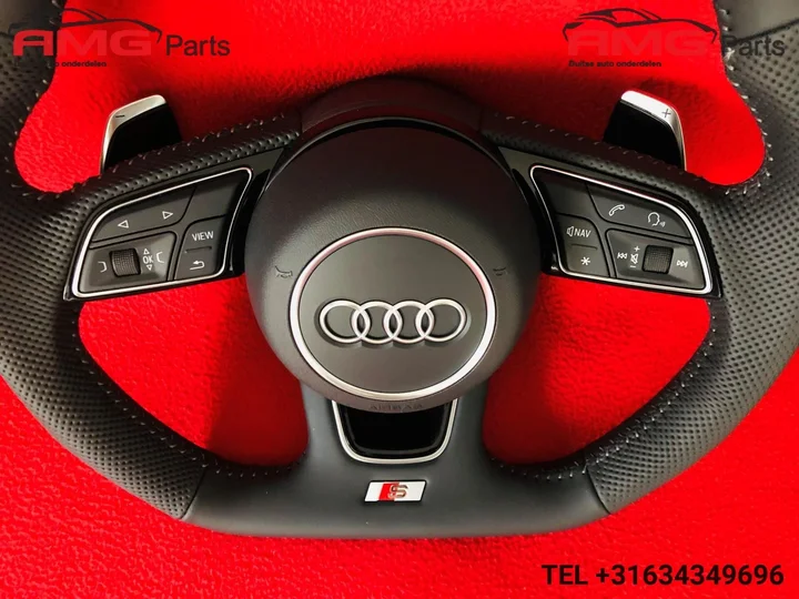 audi-s-line-rs-a4-s4-rs4-a5-s5-stuur-met-airbag-geperforeerd-leer — foto 7