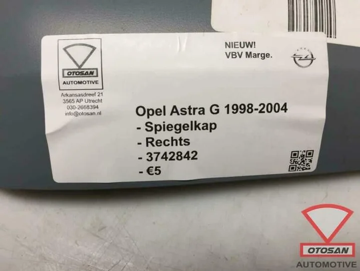 opel-astra-g-1998-2004-spiegelkap-spiegel-kap-rechts-nieuw! — foto 3