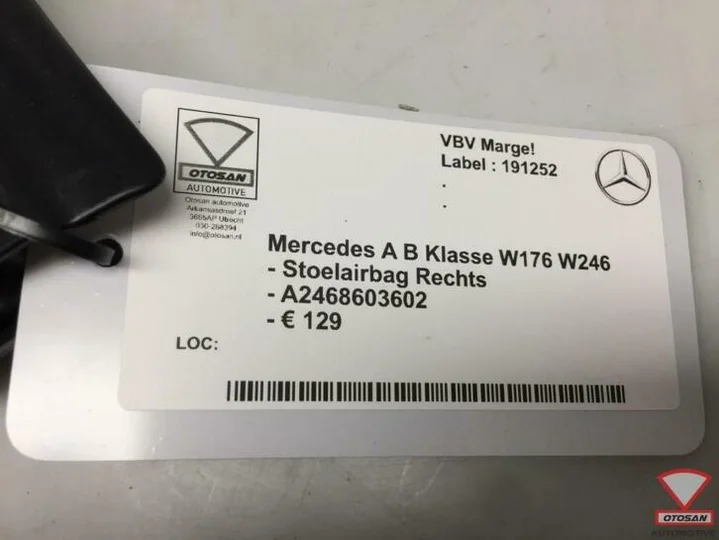 mercedes-a-b-w176-w246-stoelairbag-stoel-airbag-rechts-a2468 — foto 3