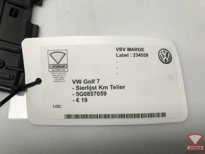 vw-golf-7-sierlijst-km-teller-tacho-afdekking-5g0857059 — foto 3