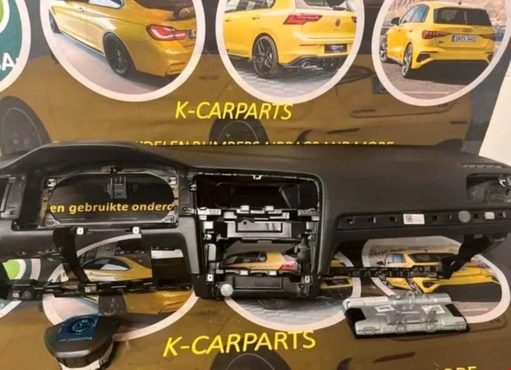 airbag-set-vw-golf-7-vii-75-facelift-origineel-dashboard — foto 2