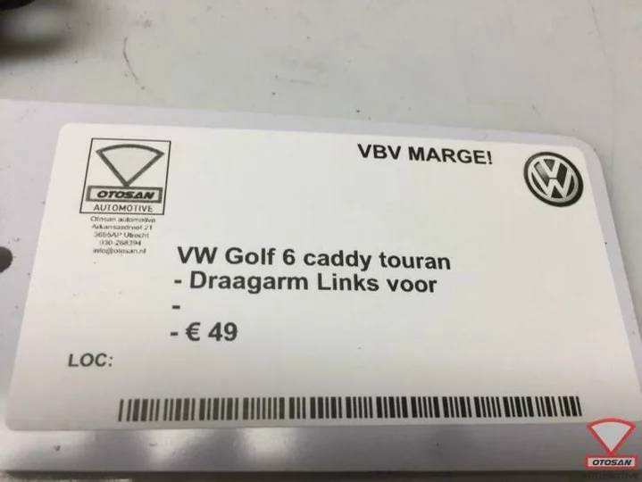 vw-golf-6-caddy-touran-draagarm-draag-arm-links-voor — foto 2