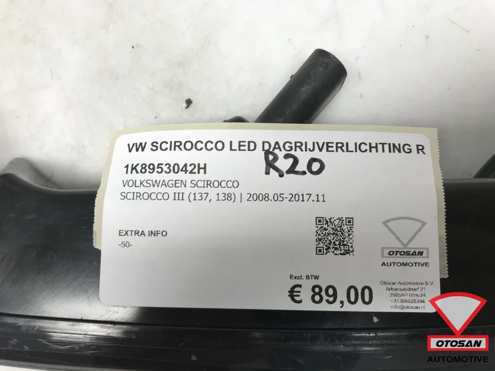 vw-scirocco-facelift-led-dagrijverlichting-rechts-1k8953042h — foto 4