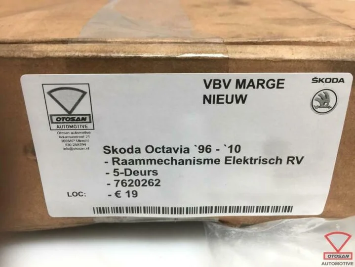 skoda-octavia-1996-2010-raammechanisme-elekt.-rechts-voor-ni — foto 2