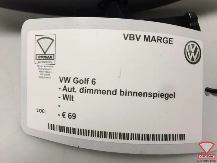 vw-golf-6-2010-binnenspiegel-spiegel-aut.-dimmend-wit — foto 4